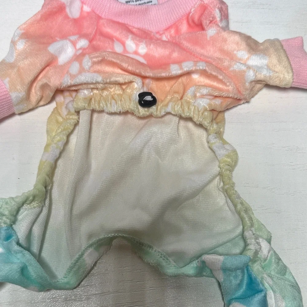 Colorful Tie-Dye Dog Pajamas